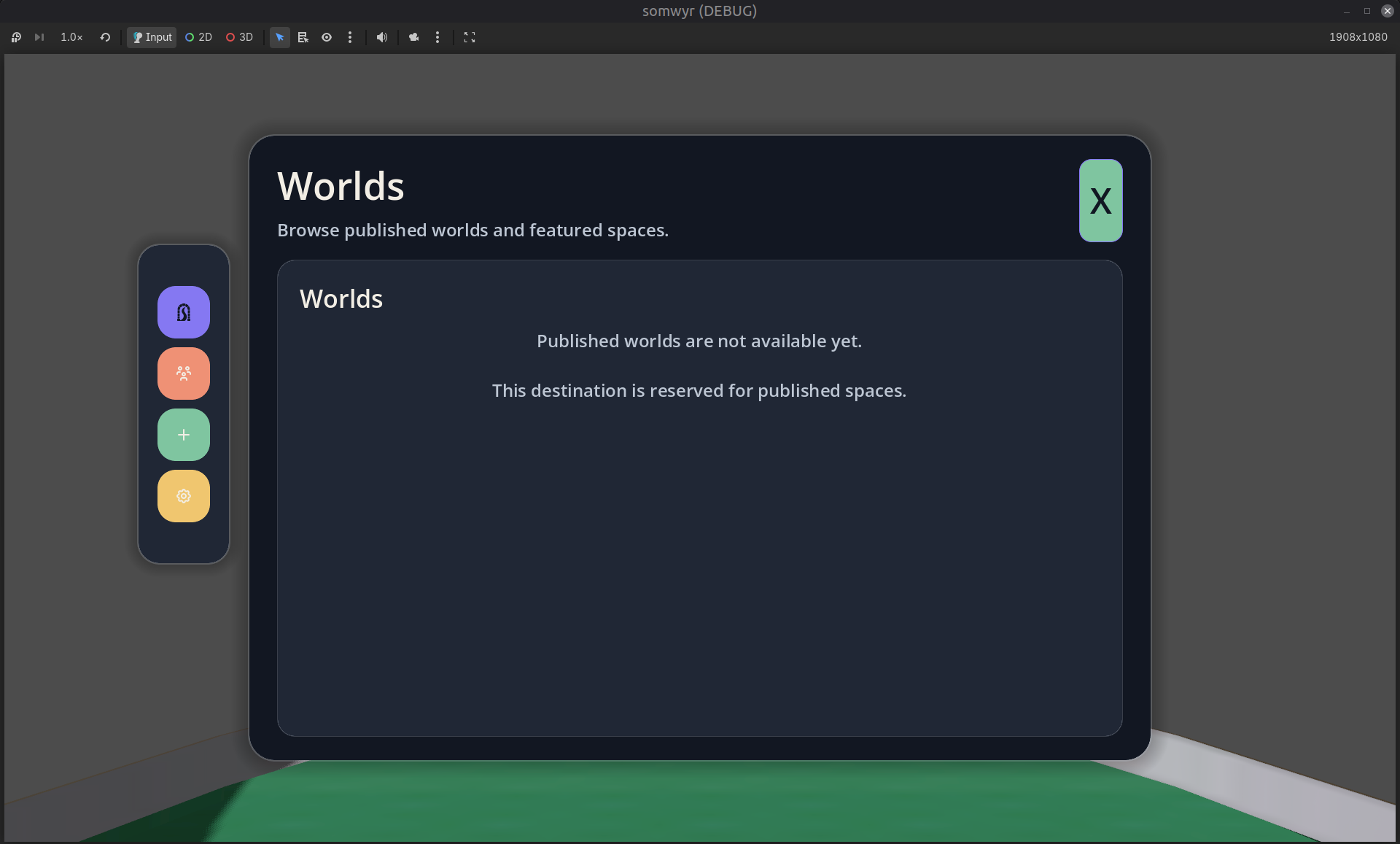 Current somwyr main menu